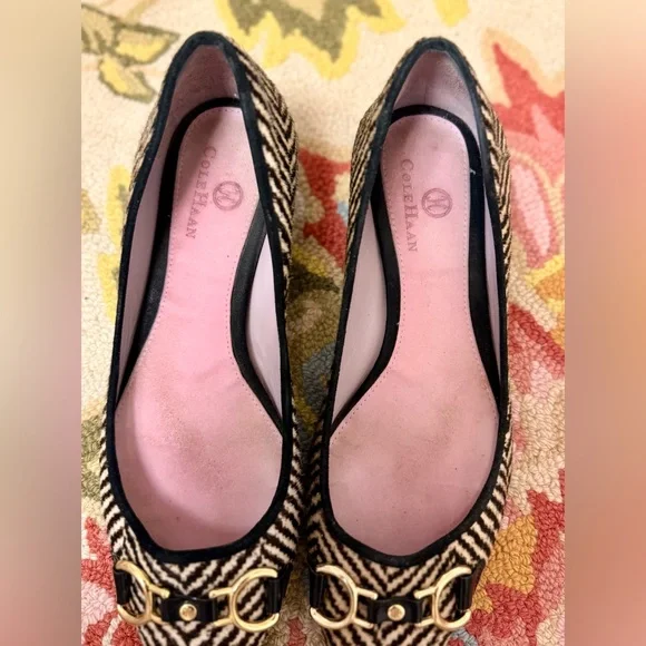 COLE HAAN X NIKE Limited Edition Calf Hair Pointed Toe Ballet Flats - Size 6 1/2 - Picture 8 of 16